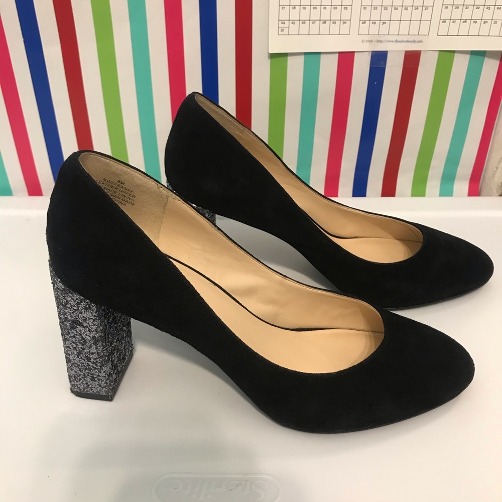 Ninewest astoria block heel pumps shoes